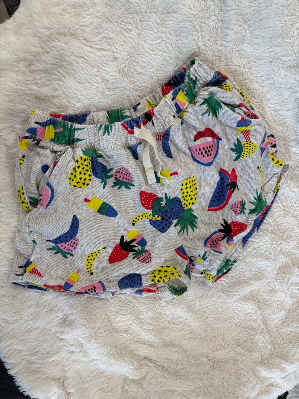 Zara Girls Fruit Print Shorts | Youth Size 11/12 (152 cm) | Excellent Condition